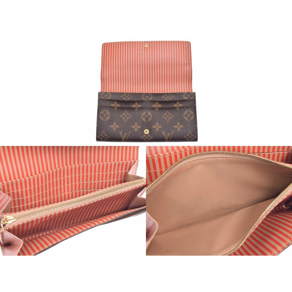 Louis Vuitton Monogram Portefeuille Sarah Trunk Motif Brown Long Wallet - Picture 8 of 8